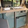 Modern design RV interior aluminum kitchen cabinet lightweight camper motorhome accessories