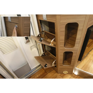 Aluminum Bucket Cabinet Bottom Door Double Shelf High-end Aluminum Cabinet 