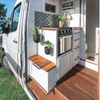 New Designer RV Aluminum Furniture Camper Kitchen Cabinet with Car Oven