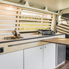 Matte surface aluminum custom RV furniture set multi-functional rv camper van kitchen cabinet