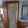 French Cream Motorhome Aluminum rv Mobile home bathroom cabinets Recreational Custom shower room 