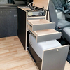 Luxury high quality aluminum RV furniture camper motorhome honeycomb panel kitchen cabinets