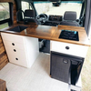 French Cream lightweight cooking camper van trailer kitchen cabinets fireproof motorhome rv custom furniture