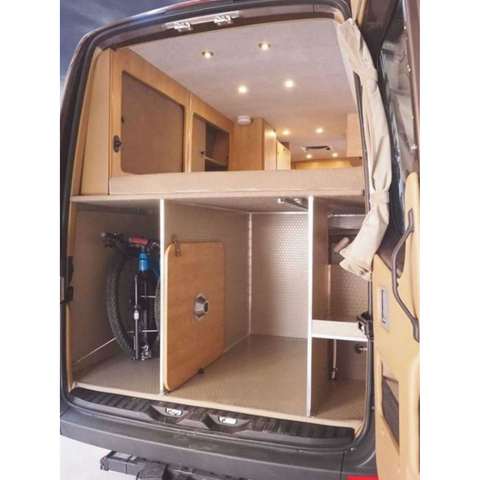 Professional Lightweight RV Aluminum Furniture Camper Van Standard Bed with Cabinet