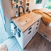 High-end custom waterproof fireproof RV kitchen cabinets aluminum camper cabinets with drawers 