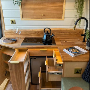 Popular lightweight aluminum RV kitchen cabinet multifunction rv furnishings for camper caravan motorhome