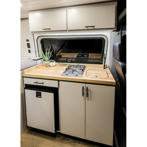 High-end customized RV furniture aluminum camper kitchen cabinet waterproof and fireproof light weight