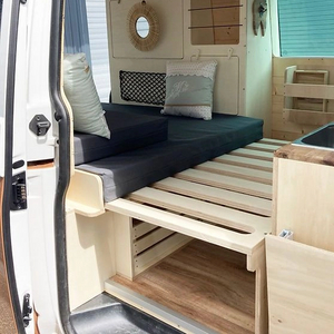 Lightweight Aluminum Camper Sofa Bed Pull Out Couch for Trailer Rv Van 