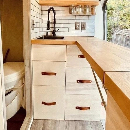Cost-effective lightweight aluminum RV kitchen cabinet multifunction camper caravan motorhome rv furnitiure