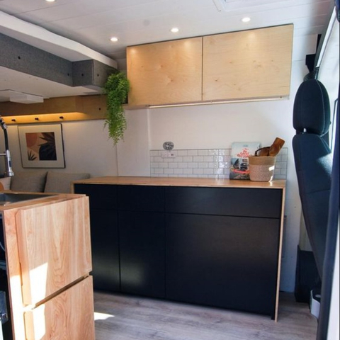 Nordic Style Aluminum RV Cabinet Lightweight Camper Aluminum Kitchen Cabinet