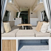 Lightweight RV Sofa Bed with Lift Table Aluminum RV Furniture