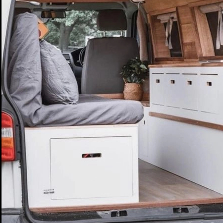 Luxury Custom-made caravan camper accessories aluminum lightweight storage vw rv sofa bed 