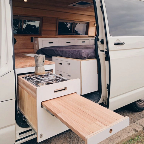 American cooking aluminum Caravan rv furniture with drawers Multifunction storage rv kitchen cabinet
