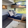 Customized Aluminum RV Bunk Bed with Cabinet under Bed Lightweight RV Furniture