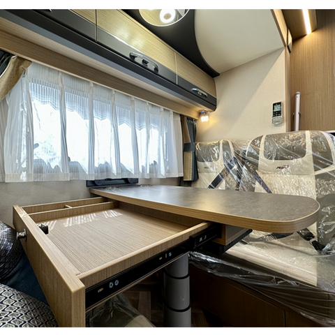 Luxury Motorhome Lifting Table Aluminum Motorhome Electric Lifting Table High Quality Aluminum Camper Van Table