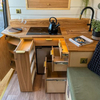 Custom-made all aluminum RV kitchen cabinet waterproof composite rv furniture