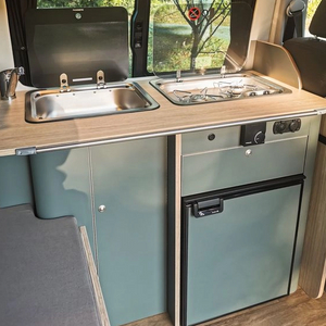 Modern design RV interior aluminum kitchen cabinet lightweight camper motorhome accessories