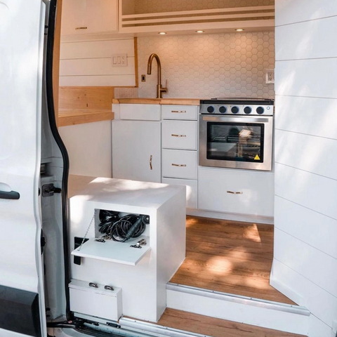 High quality RV kitchen cabinet with drawers aluminum honeycomb panel camper accessories