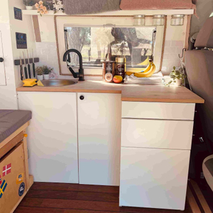 Lightweight Aluminum RV Kitchen Cabinets Sprinter Multi Function Cabinet Durable