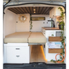 Aluminum Camper Sofa Bed Telescopic Bed Waterproof Durable RV Furniture Camping Seats