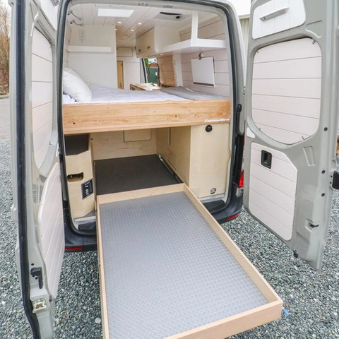 Hot sales custom aluminum rv customized bed with drawers lightweight rv camper accessories bulk