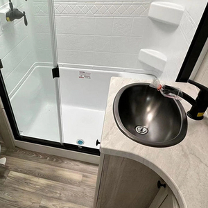 New Wall mounted Aluminum shower cabinet for caravan rv bathroom cabinets