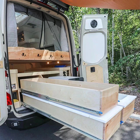 High Quality Fireproof Lightweight aluminium rv bed Luxury caravans Camper van rv furniture