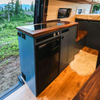 Dark Aluminum RV Kitchen Cabinet Can Be Installed Refrigerator Light Camper Furniture