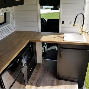 Factory Outlet Kitchen Cabinet with Drawers for Caravan storage Lightweight Waterproof RV furnidhings