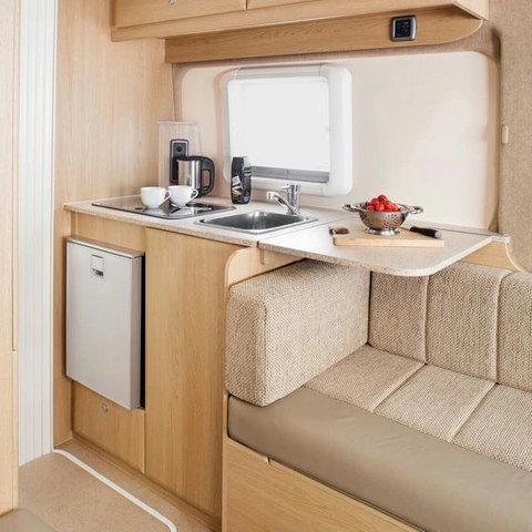 Custom-made lightweight all aluminum RV kitchen cabinet waterproof composite rv furniture