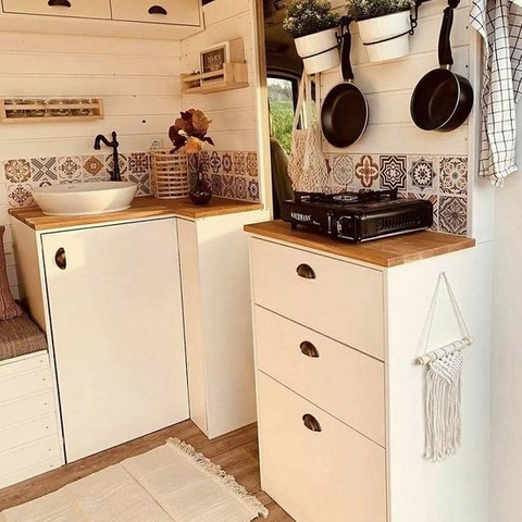 Practical RV kitchen cabinets aluminum camper kitchen cabinets RV motorhome accessories
