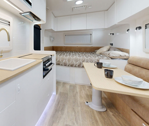 Light Color Series of Aluminum RV Furniture Cabinet Aluminum Camper Kitchen Cabinet Wall Cabinet Lightweight