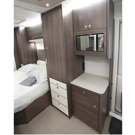 Large Capacity Aluminum RV Wardrobe Camper Car Wardrobe with Drawers Lightweight RV Furniture
