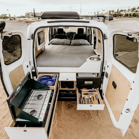 Bed Car Retrofit Lightweight Aluminum RV Furniture Outdoor Kitchen