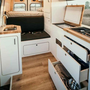 Lightweight RV kitchen cabinet with sink storage camping aluminum motorhome caravan RV furniture