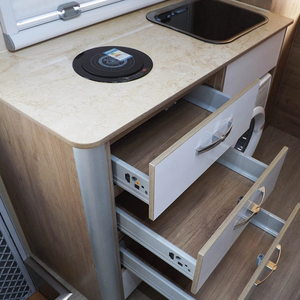 New Modern style Waterproof Lightweight kitchen cabinet rv aluminum cabinet for camper van trailer motorhome