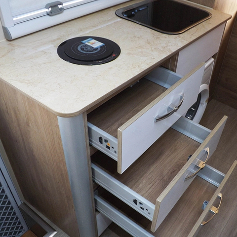 New Modern style Waterproof Lightweight kitchen cabinet rv aluminum cabinet for camper van trailer motorhome
