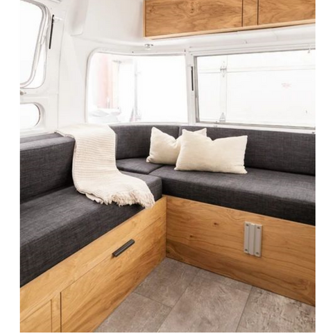 Professional Caravan Aluminum Furniture Aluminum RV Sofa Seats with Drawers