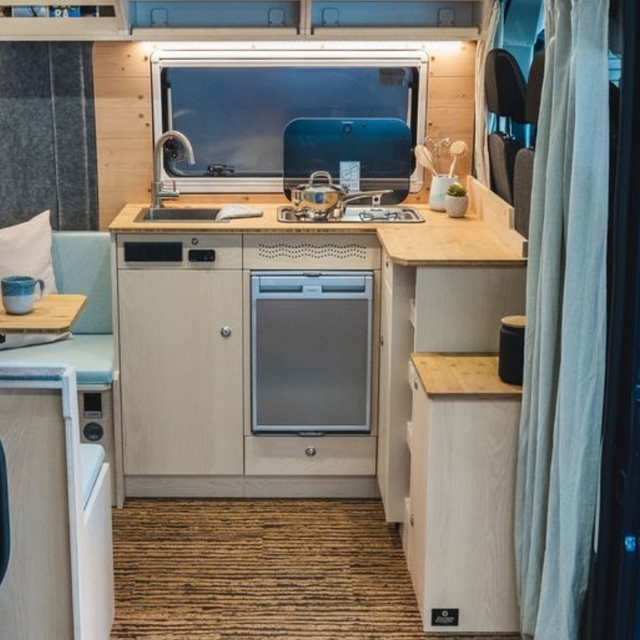 Lightweight Aluminum RV Kitchen Cabinets Are Robust And Durable without Deformation VW Van