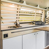 Matte surface aluminum custom RV furniture set multi-functional rv camper van kitchen cabinet