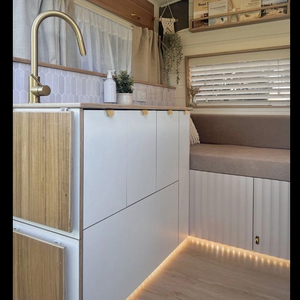 Personal Custom Aluminum Caravan Cabinet Hidden Buckle Lock RV Kitchen Cabinet