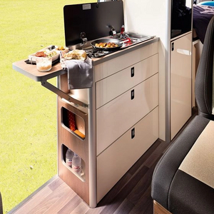 Modern designs rv custom furniture custom camping lightweight aluminum motorhome kitchen cabinet with sink
