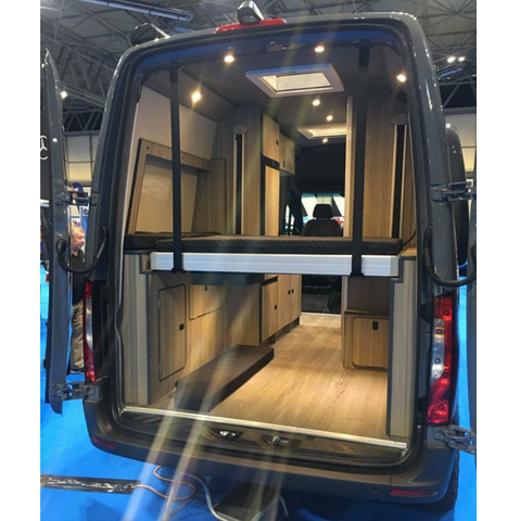 Boutique RV Electric Lift Bed Lightweight Aluminum Motorhome Furniture Camper Lift Bed