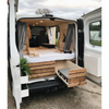 Van RV Conversion Aluminum RV Bed with Drawer Camper Queen Bed.