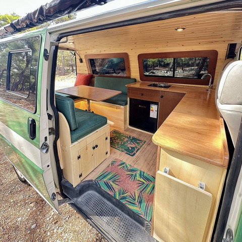 waterproof fireproof Lightweight RV custom furniture multi-function aluminum RV kitchen cabinets 