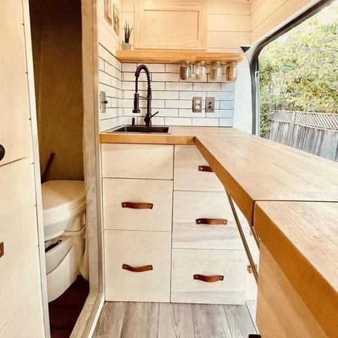 Cost-effective lightweight aluminum RV kitchen cabinet multifunction camper caravan motorhome rv furnitiure