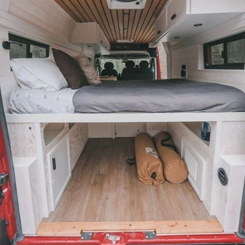 High-end custom aluminum rv customized bed with cabinets lightweight rv camper accessories bulk